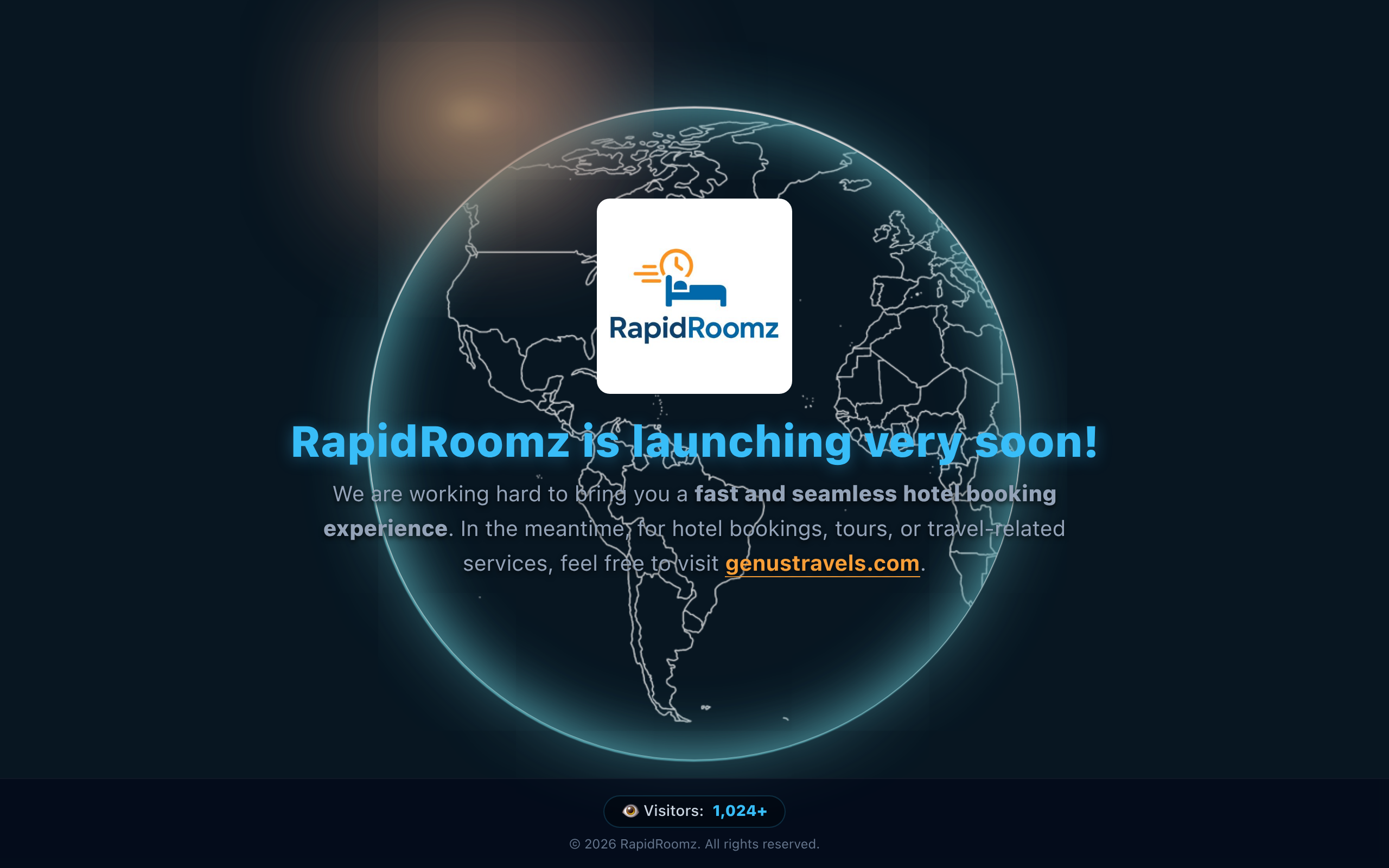 RapidRoomz – Seamless Hotel Reservation System Mockup