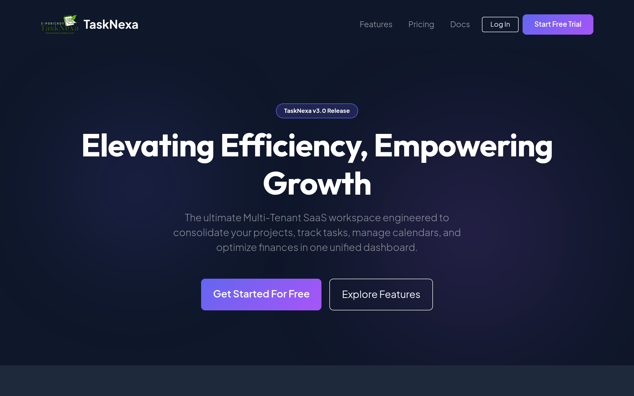 TaskNexa – Scaleup Project & Finance Manager Mockup